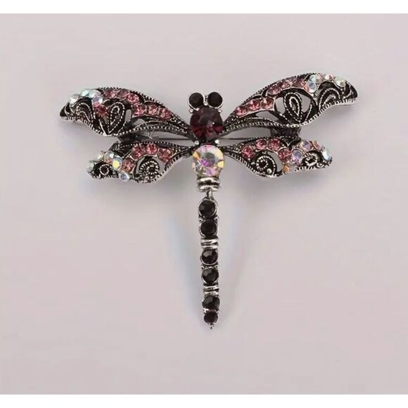 🩷 NEW crystal dragonfly brooch 🩷 - Picture 2 of 5